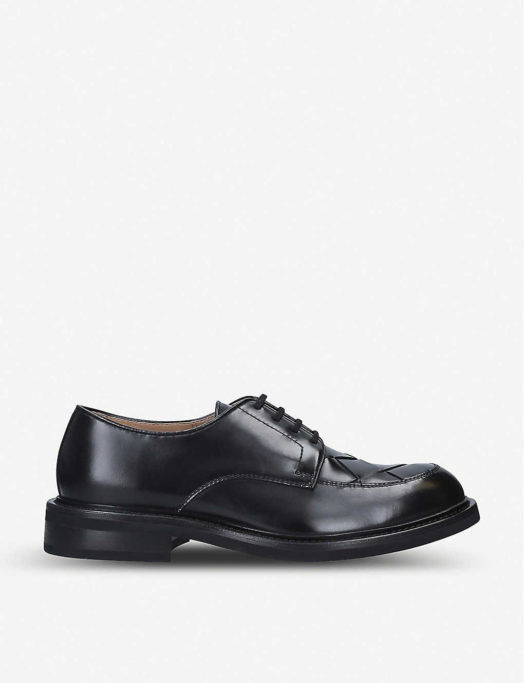 Intrecciato leather Derby shoes | Selfridges