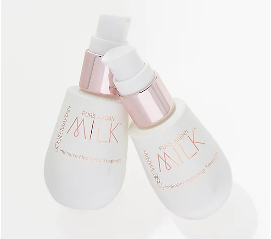 Josie Maran Argan Milk Intensive Hydrating Face Serum Duo - QVC.com | QVC