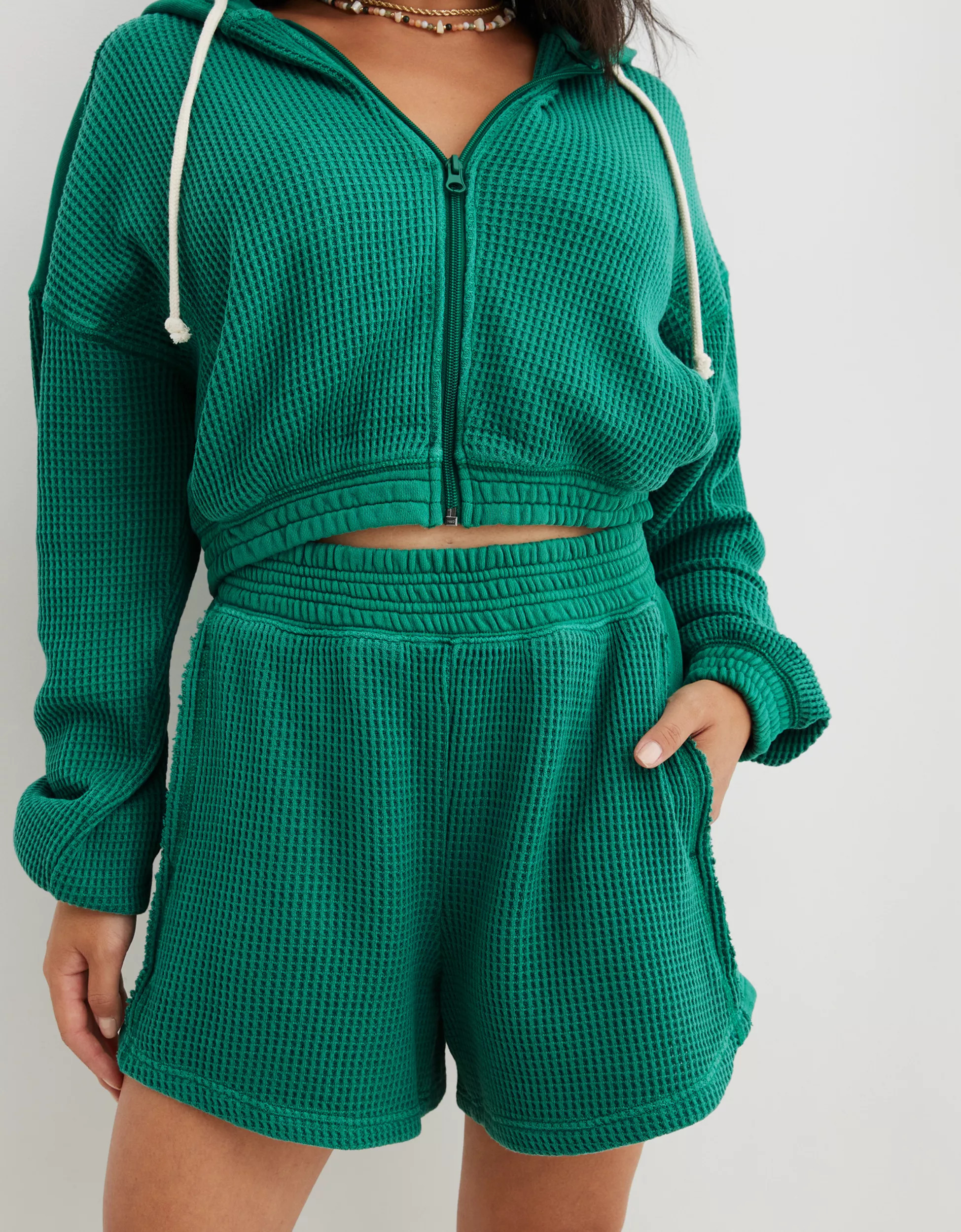 Aerie High Waisted Waffle Short | Aerie