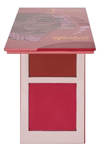 Juvia's Place Blushed Duo Blush Volume3 - Two Tone Pigmented Buildable Pressed Mineral Powder - Rosy Natural Cheeks Matte Fresh Finish for All Skin Color | Amazon (US)