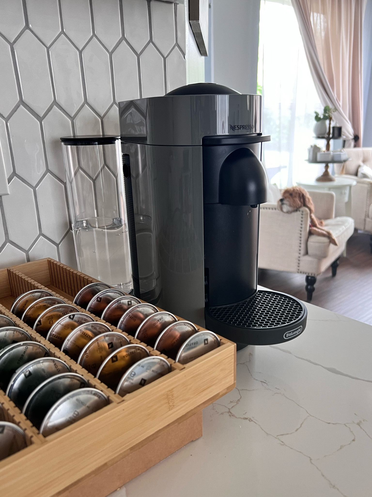 Nespresso Coffee Machine and Organization #nespresso #coffeebar #kitchenorganization #nespressopods

#LTKFamily #LTKHome #LTKStyleTip