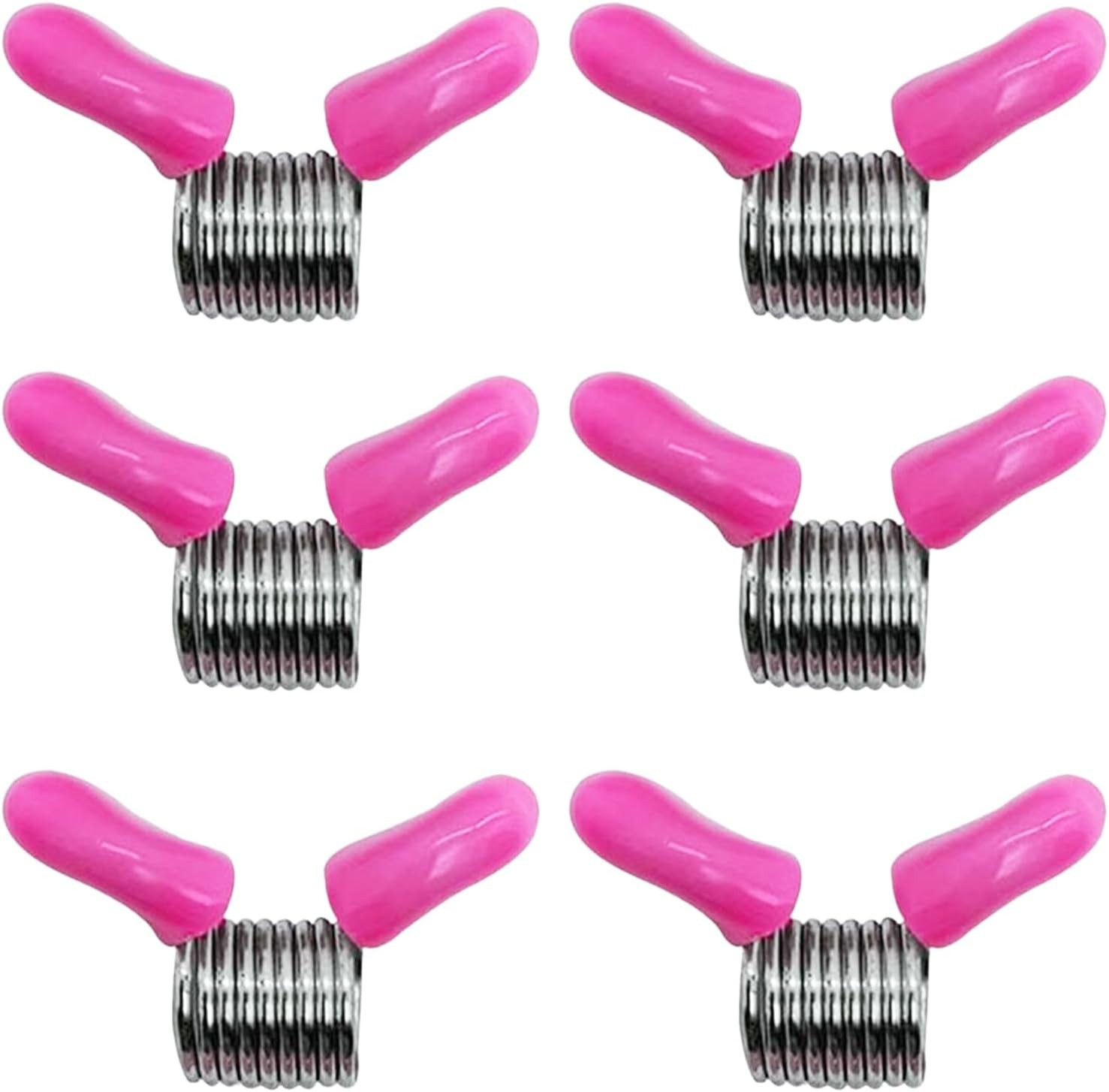 shuielai 6-Piece Bead Stoppers with Red Handles, Pink Jewelry Making Tools for Bead Line Ends to Prevent Beads from Falling | Amazon (US)