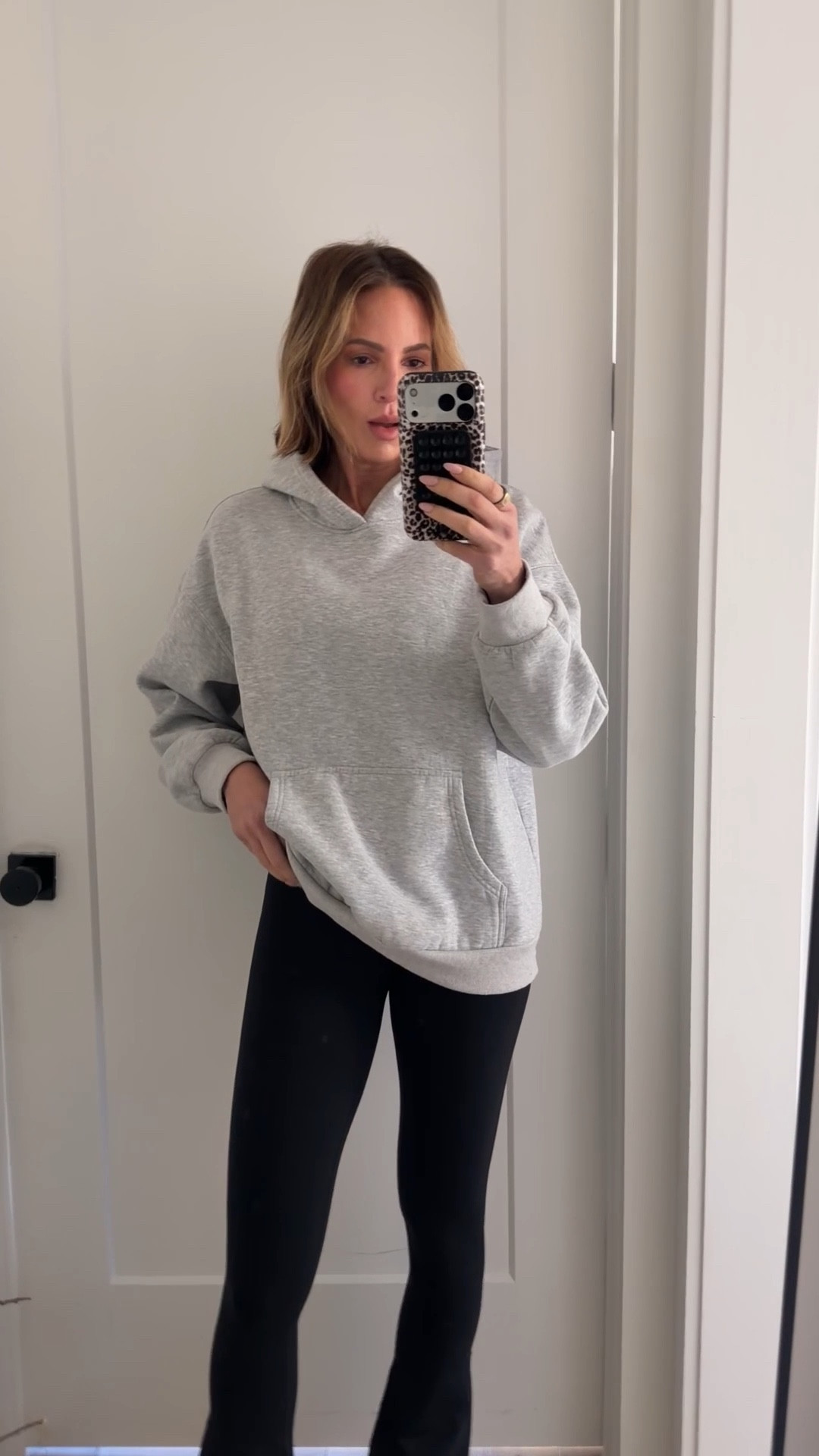 Wearing a small in the leggings and I’m wearing a medium in the Amazon sweatshirt. The leggings are on sale right now.

#LTKfitnessgoals #LTKSaleAlert #LTKootd