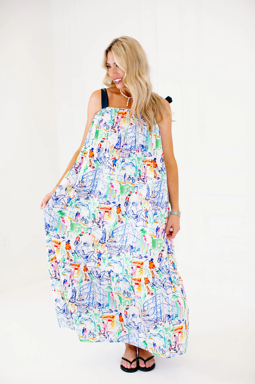 Cylia Maxi Dress - French Area XS | Triple Threads