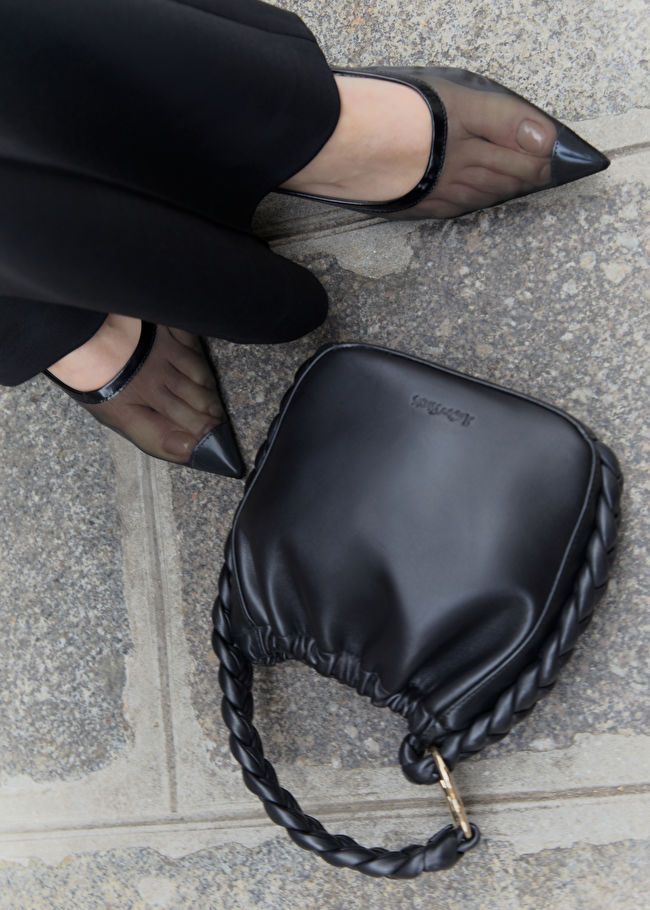 Braided Leather Bucket Bag | & Other Stories US
