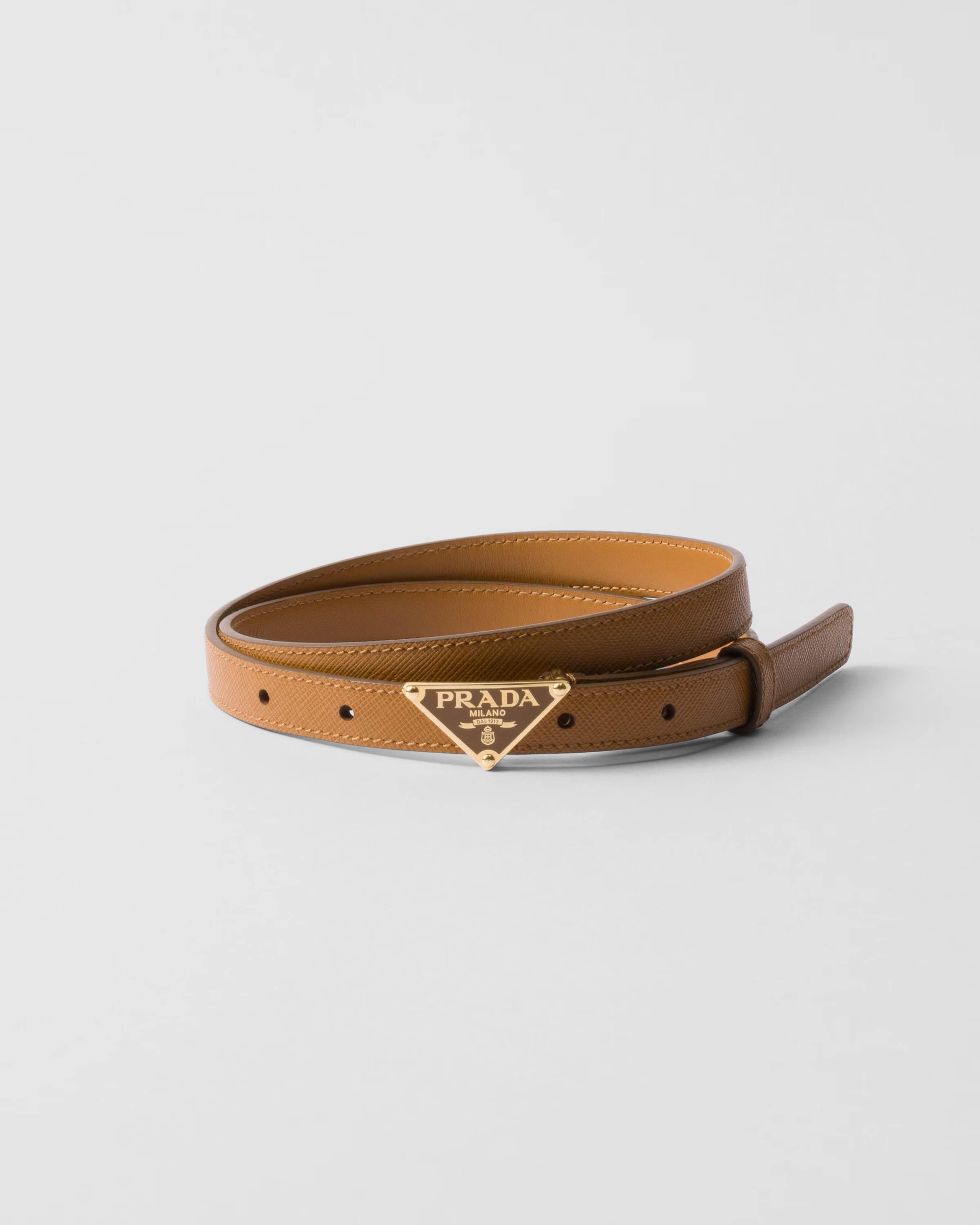 Saffiano leather belt | Prada US