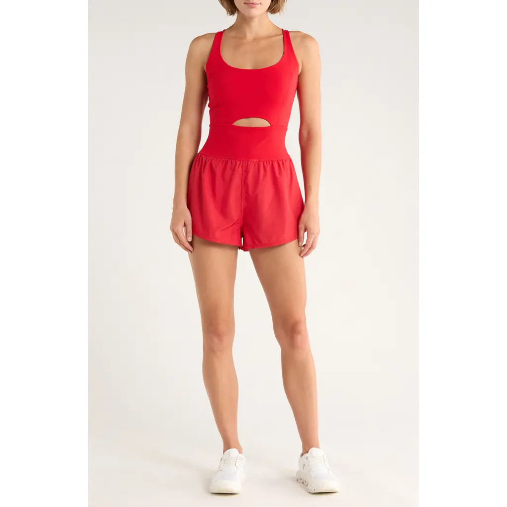 Free People FP Movement Righteous Runsie Romper in Winterberry at Nordstrom Rack, Size Large | Nordstrom Rack