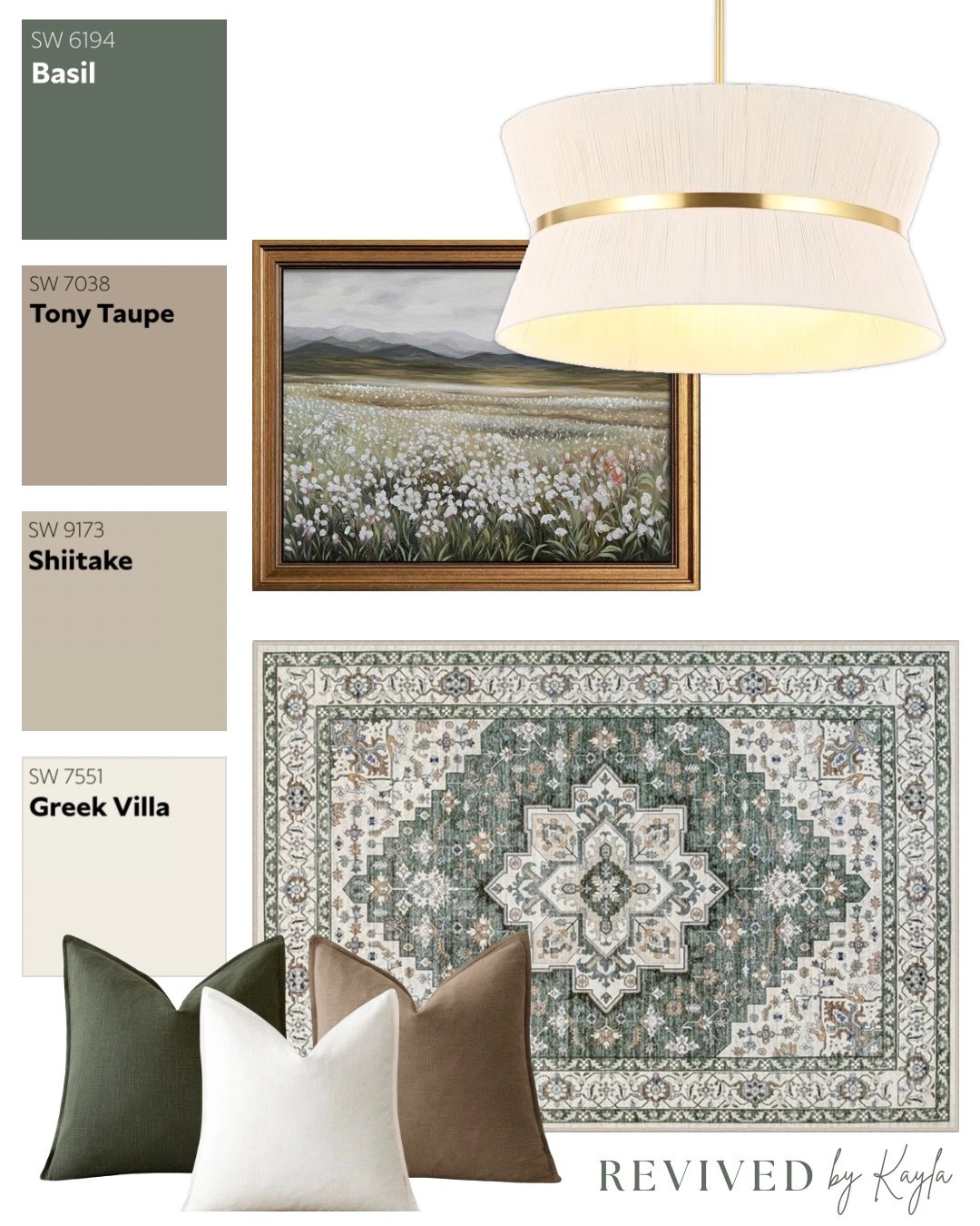 Green and tan room design mood board, all from Amazon 🤎✨

#homedecor #homedesign #homeinspo #roomdecor #roomdesign #olivegreen #livingroom #bedroom #interiordesign #moodboard #sherwinwilliams #paintcolors #amazon #amazonhome #founditonamazon @amazon #decor

#LTKHome