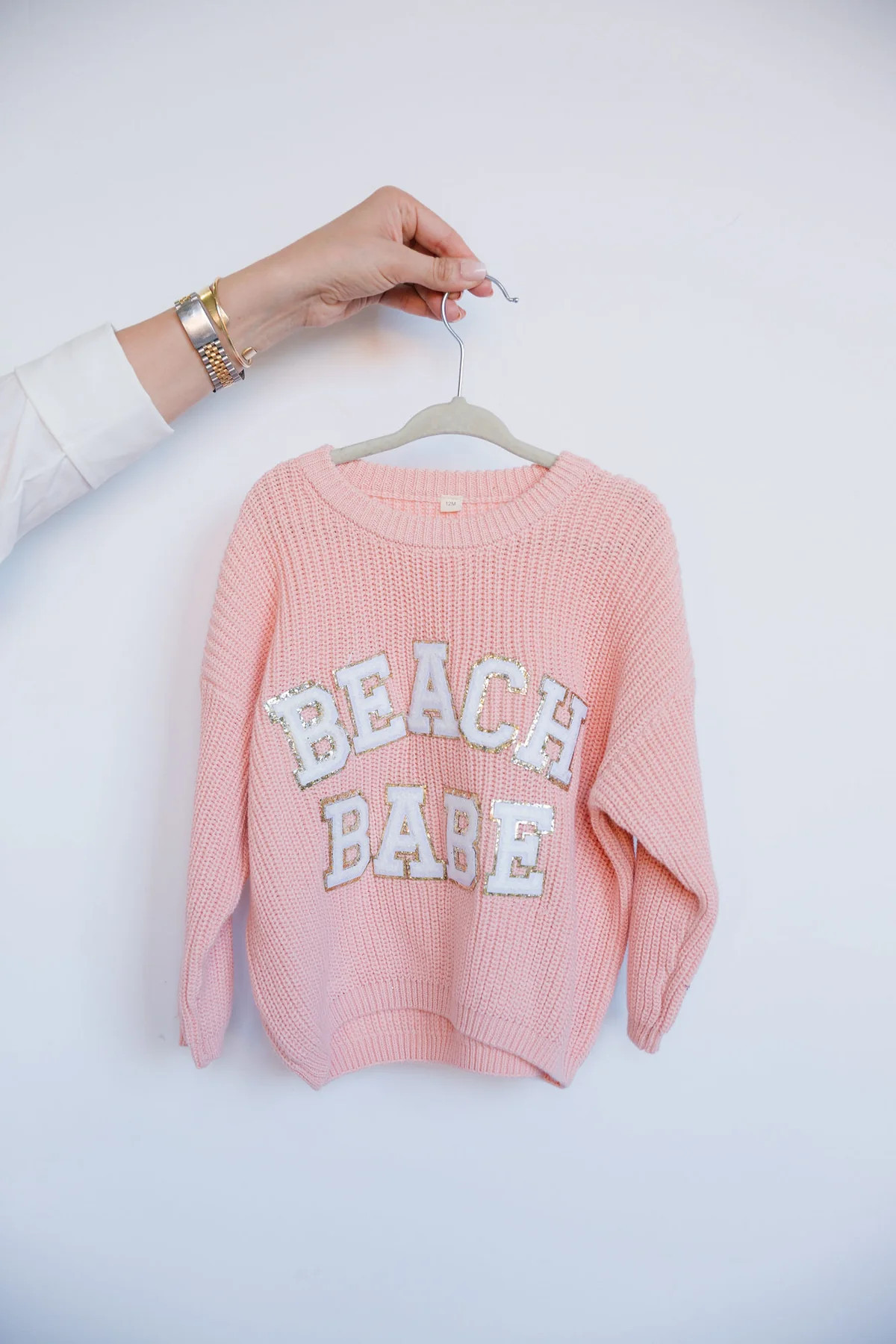 MINI KIDS BEACH BABE PINK SWEATER | Judith March