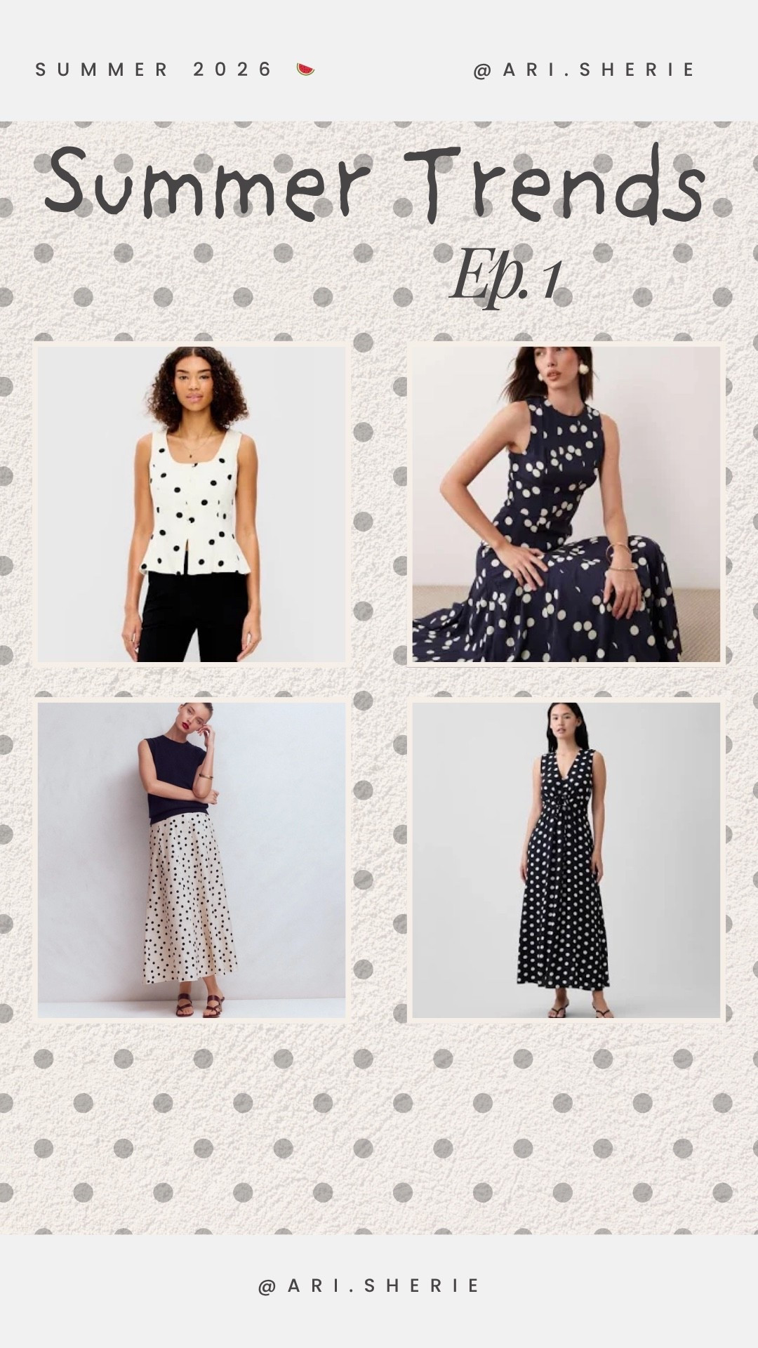 Tall girls, we’re not skipping trends—we’re just wearing them better 🤭✨

Polka dots are having a moment again, but this time it’s all about how you style them. Think minimal, soft, and intentional—nothing too loud, nothing too busy.

Wide-leg trousers, longline skirts, and soft silhouettes?
Yeah… this is where our height really shines.

Save this for your next outfit inspo & tell me—are you wearing polka dots this spring? 👀