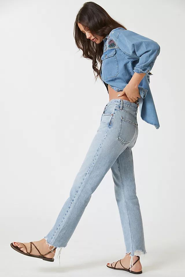 AGOLDE High-Rise Relaxed Bootcut Jeans | Anthropologie (US)