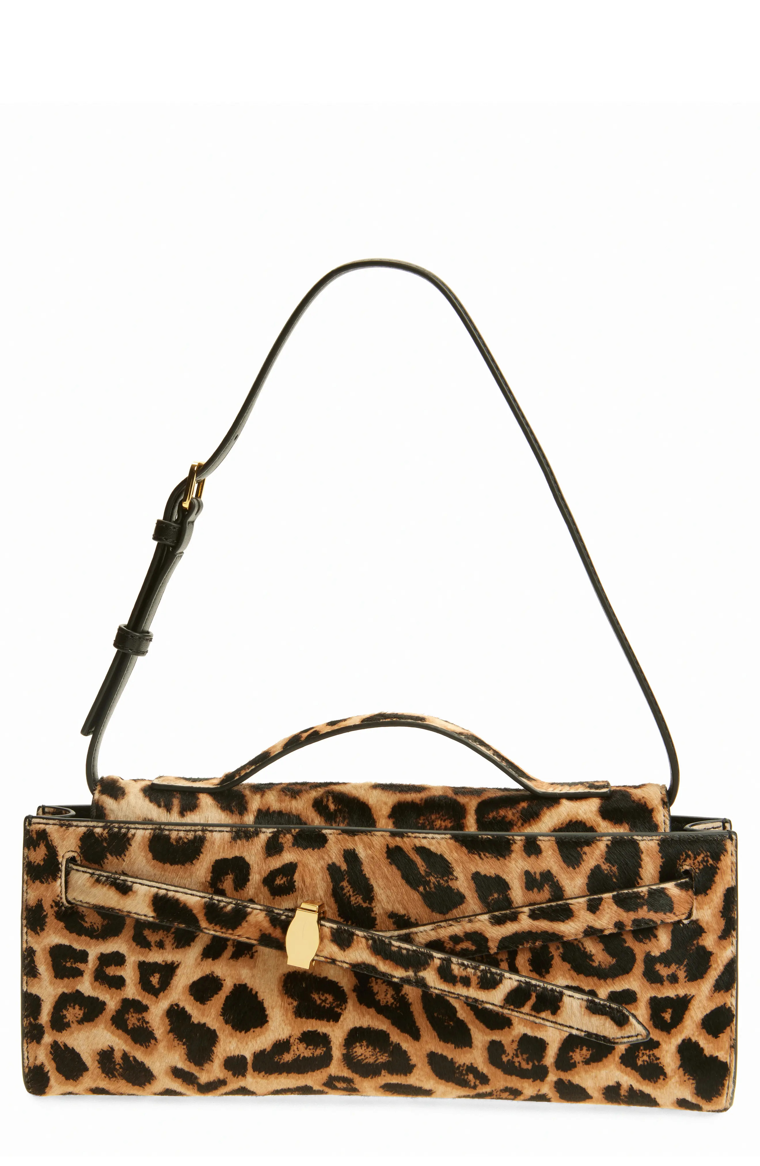 Veronica Beard Dash Genuine Calf Hair Shoulder Bag in Dark Acorn Multi at Nordstrom | Nordstrom