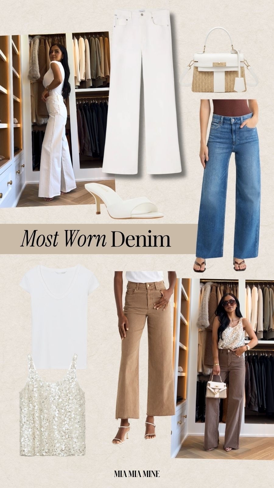 The Paige Anessa wide leg jeans are one of my favorite pieces right now. They’re easy to dress up or down and even work for business casual outfits. I bought the ecru, dark wash and tan colors - all versatile denim you can wear now through summer.

#LTKOver40 #LTKPetite #LTKootd