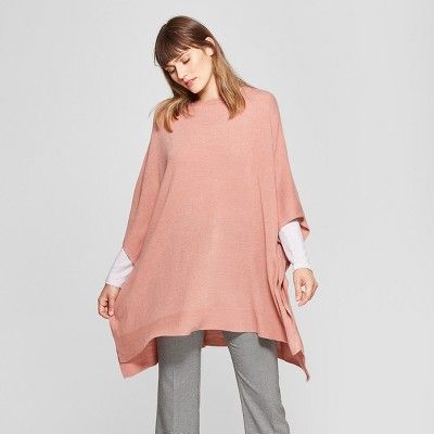 Women's Boatneck Knit Poncho Sweater - A New Day™ | Target