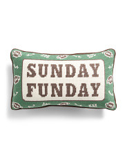 9x15 Sunday Funday Needlepoint Pillow | Throw Pillows | Marshalls | Marshalls