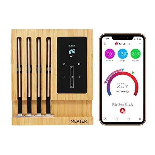 MEATER Block: 4-Probe Premium WiFi Smart Meat Thermometer | for BBQ, Oven, Grill, Kitchen, Smoker... | Amazon (US)