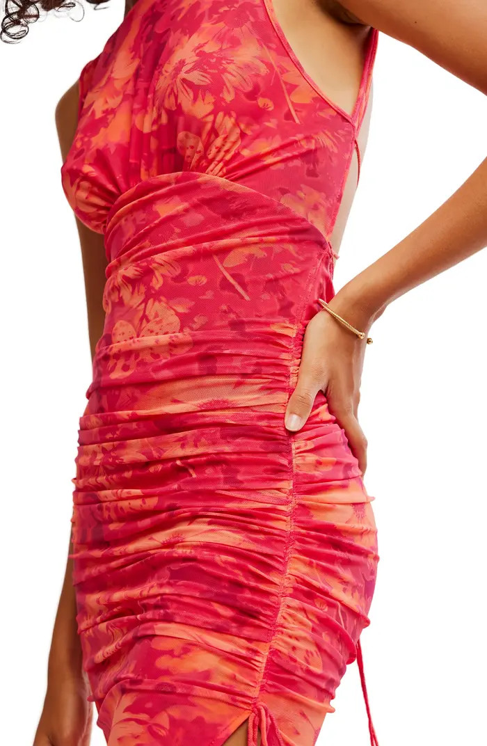 Take Me Away Mesh Midi Dress | Nordstrom