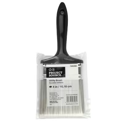 Project Source 4-in Flat General Purpose Brush Polyester Paint Brush Lowes.com | Lowe's