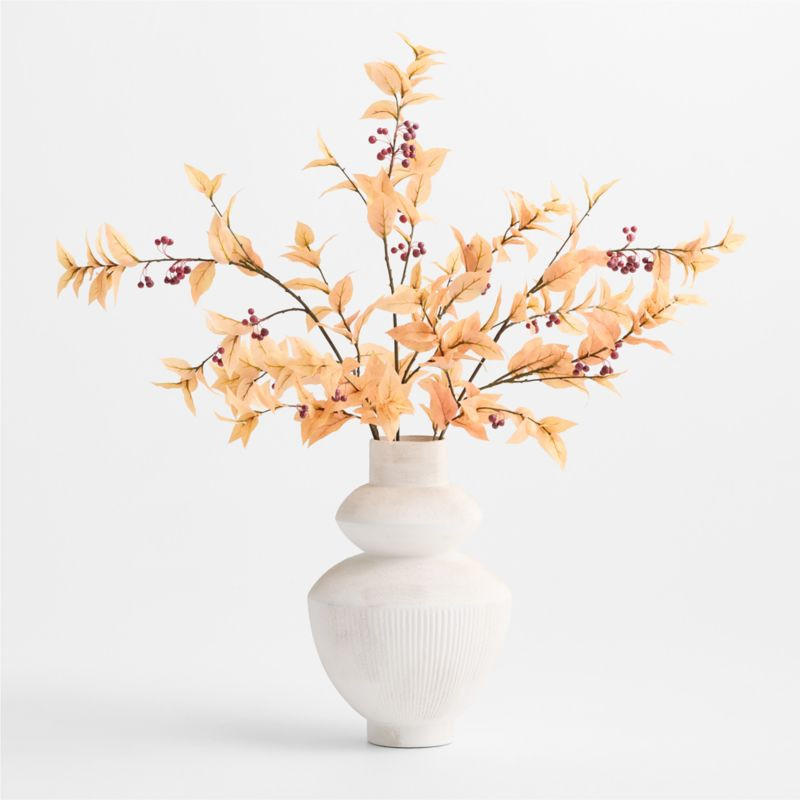 Faux Leaf Berry Spray 44 | Crate & Barrel