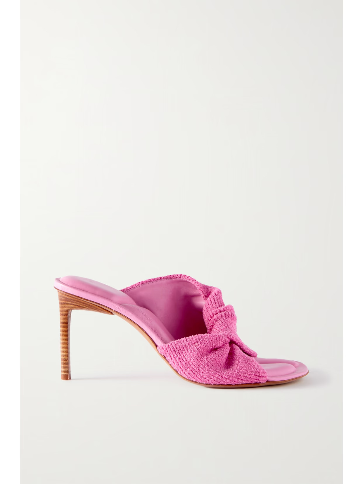 Jacquemus - Bagnu Twisted Terry Mules - Pink | NET-A-PORTER (US)