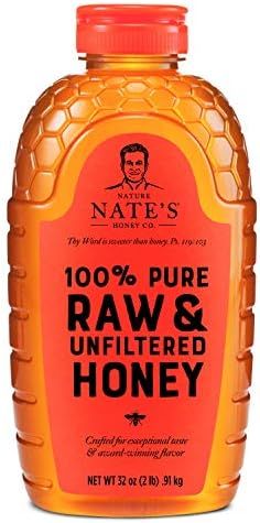 Nature Nate's 100% Pure, Raw & Unfiltered Honey, 32 oz. Squeeze Bottle; All-natural Sweetener, No... | Amazon (US)