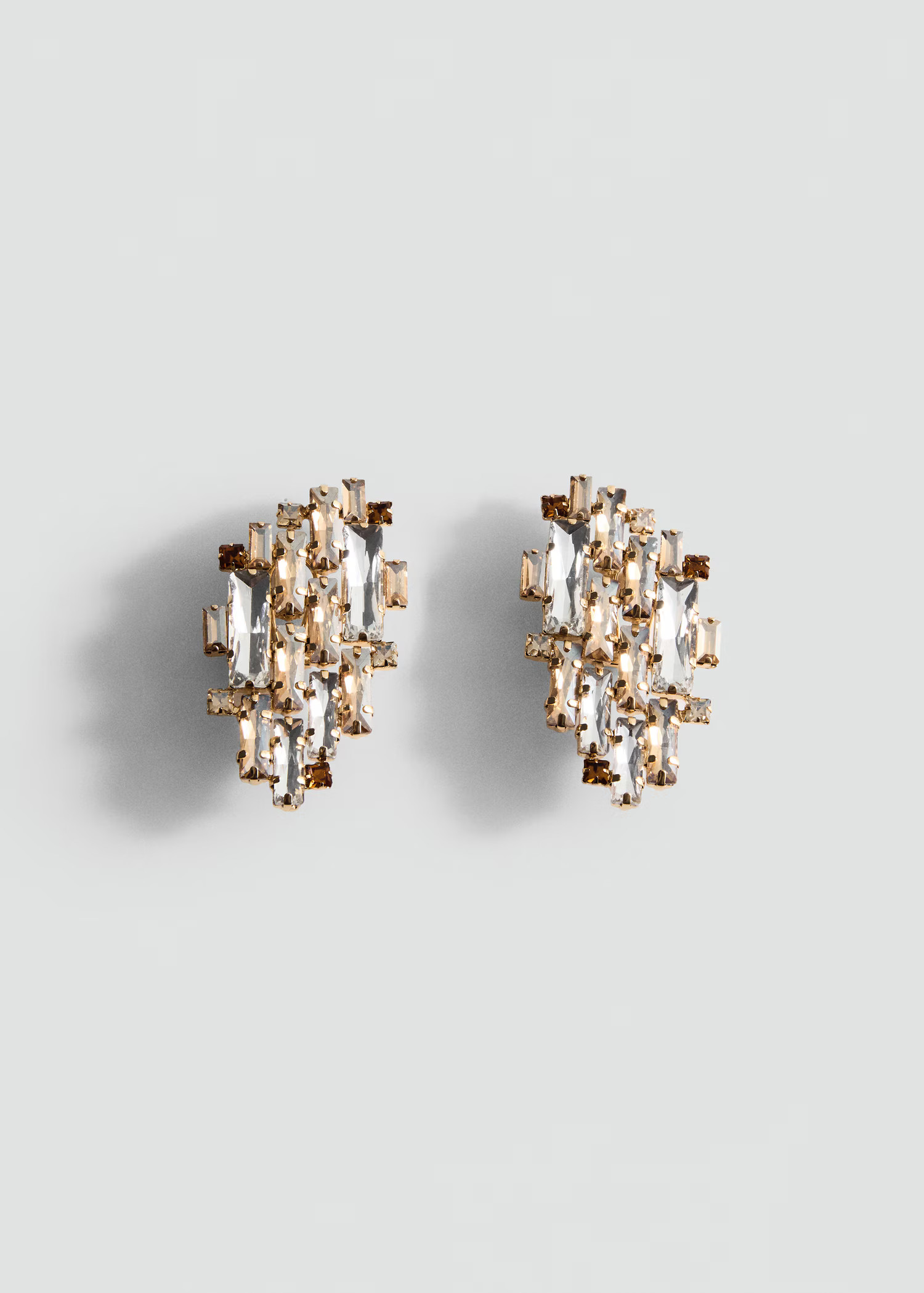 Combined crystal earrings - Women | MANGO USA | Mango (US/MX/AU)