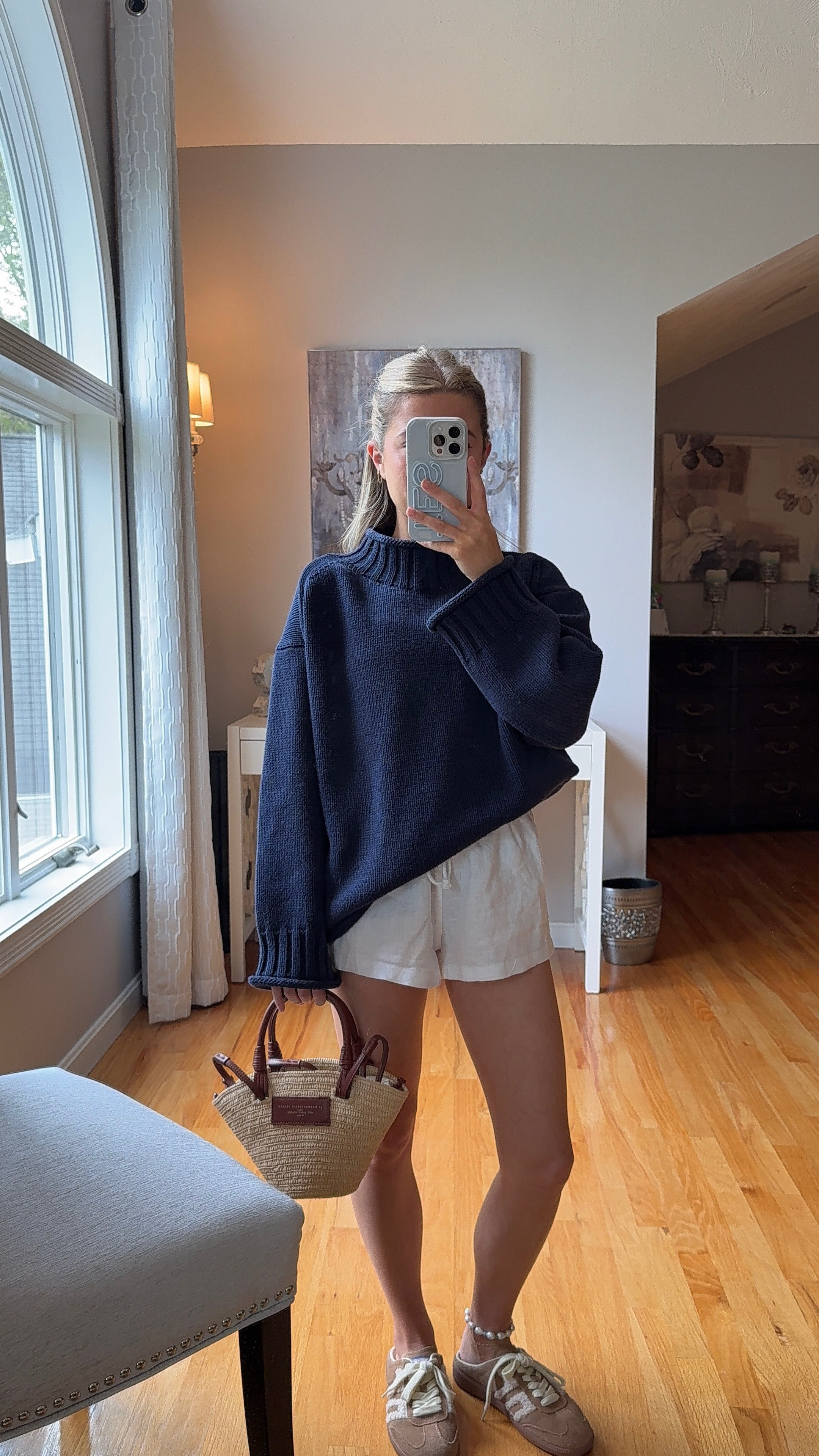 wearing an xs in sweater and xxs in shorts! 

 #LTKootd #LTKSeasonal #LTKU