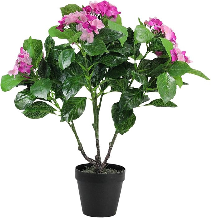 Northlight Decorative Potted Artificial Hydrangea Plant, 25.75", Green/Pink | Amazon (US)