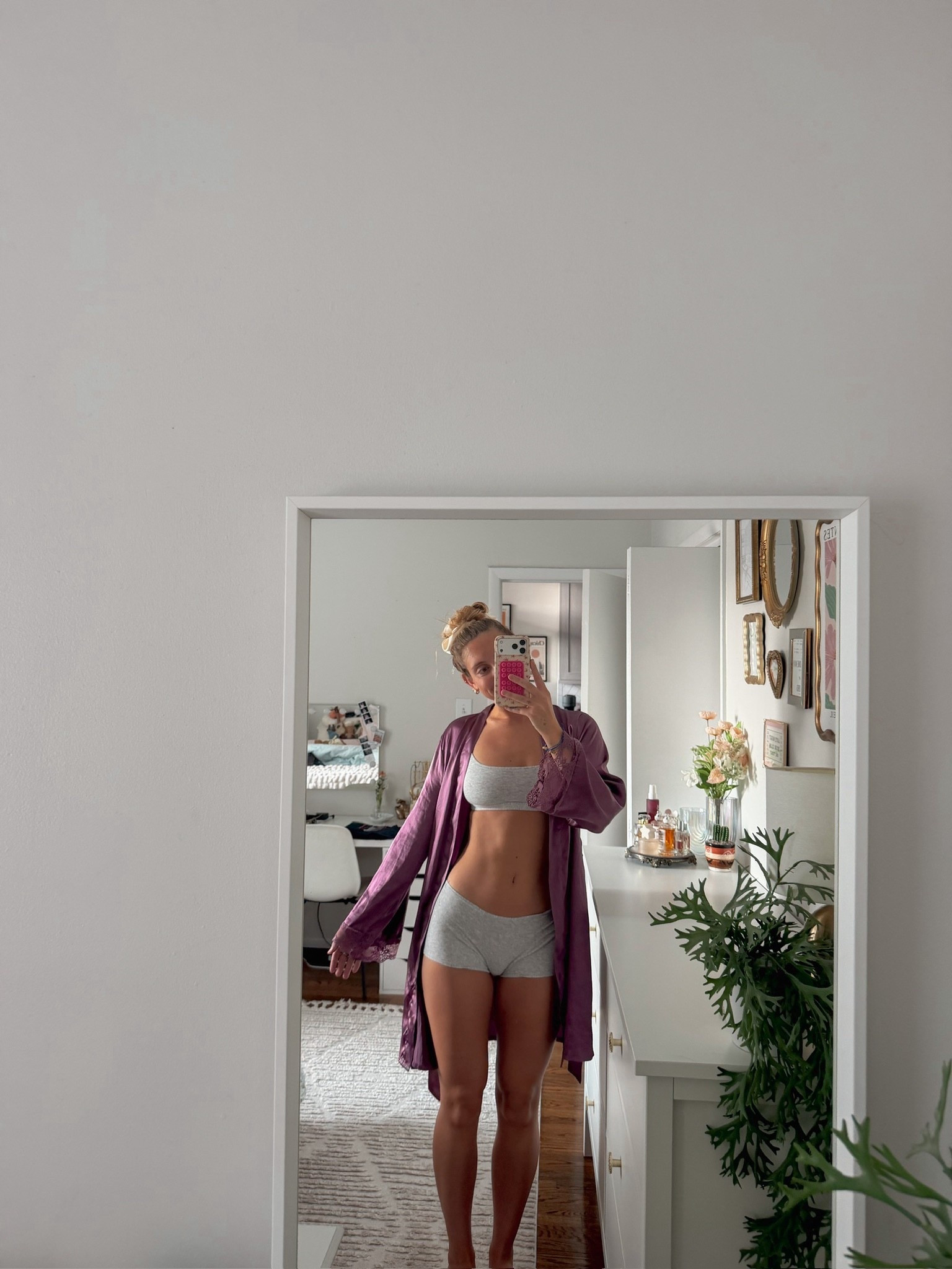 lots of questions about this set! It’s Skims and the robe is thrifted so I linked a similar option! 

#LTKootd #LTKgrwm #LTKdayinmylife