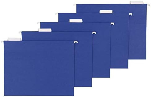 Amazon Basics Hanging Folders, Letter Size, Navy, 25-Pack | Amazon (US)