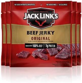 Jack Link's Beef Jerky, Original - Flavorful Meat Snack for Lunches, Ready to Eat Snacks, Great S... | Amazon (US)