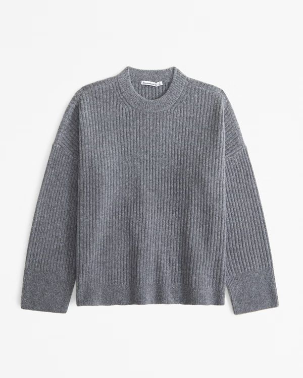 Women's Ribbed Crew Sweater | Women's New Arrivals | Abercrombie.com | Abercrombie & Fitch (US)