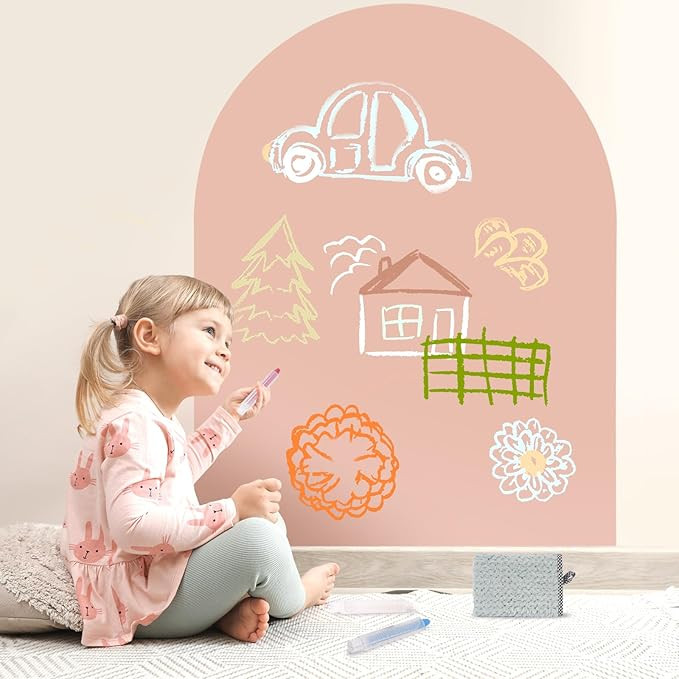 Magnetic Arch Wall Decal for Kids（Camel Pink） | Amazon (US)