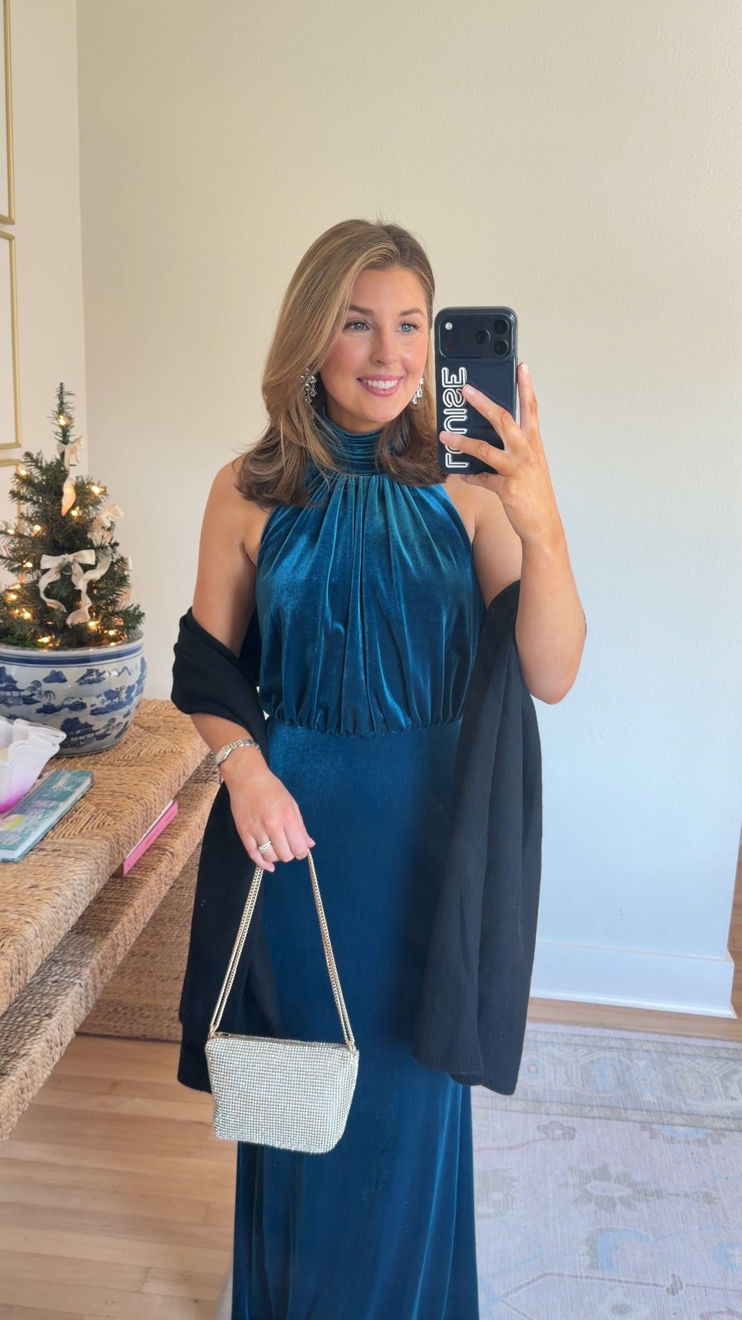 Winter black tie wedding guest look! Wearing a 2 