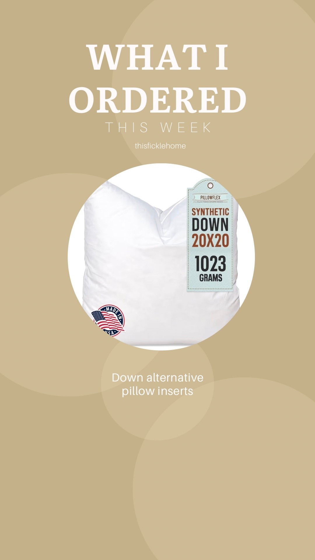 Pillow inserts - down alternative 

Over 3,000 five-star reviews!

#LTKHome