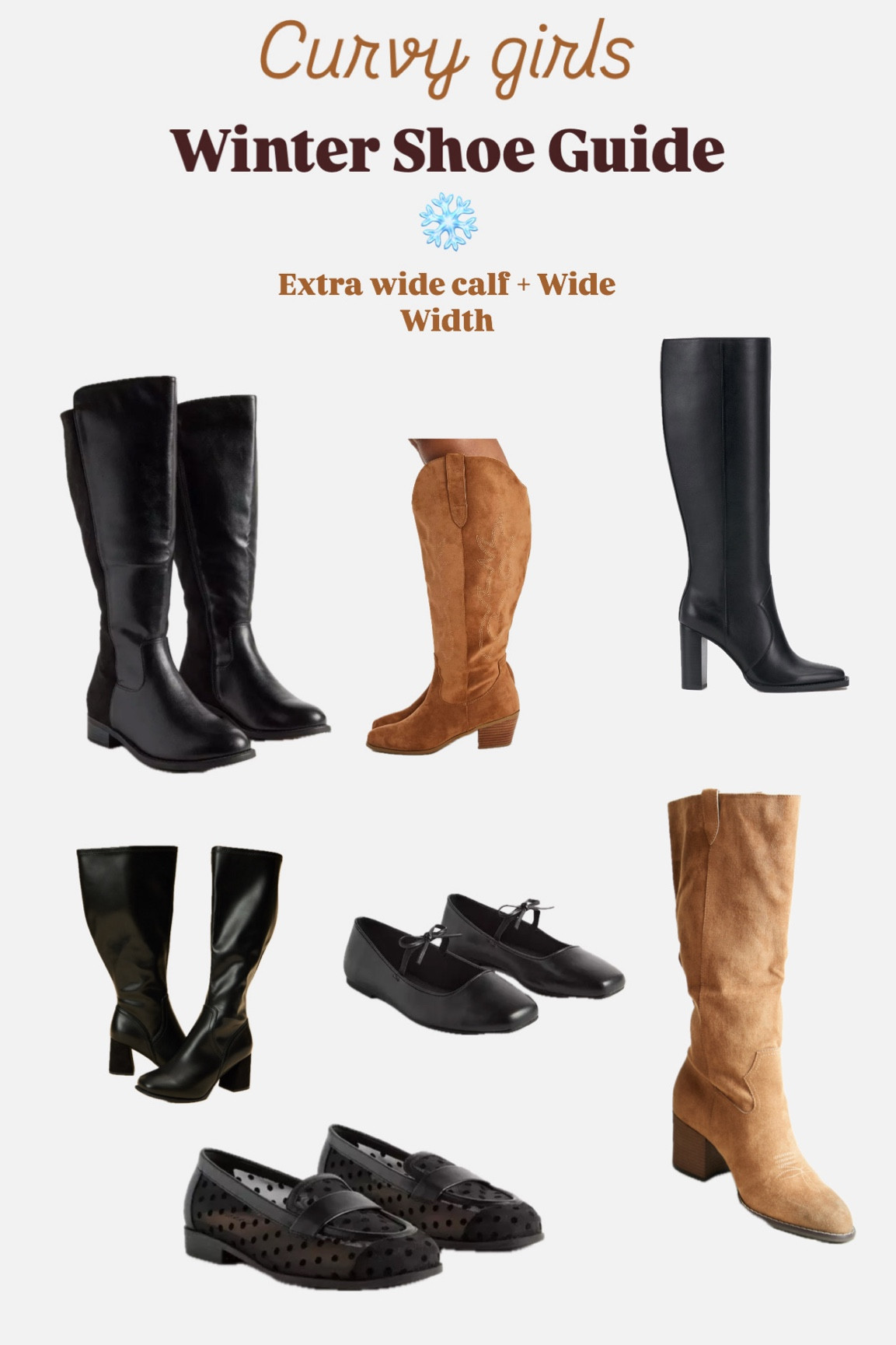 Curvy girls shoe guide! ❄️🎄

#LTKPlusSize #LTKSeasonal #LTKCyberWeek