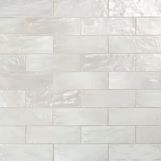 Amagansett Fog 2 in. x 8 in. 9 mm Satin Ceramic Wall Tile (5.38 sq. ft. / box) | The Home Depot