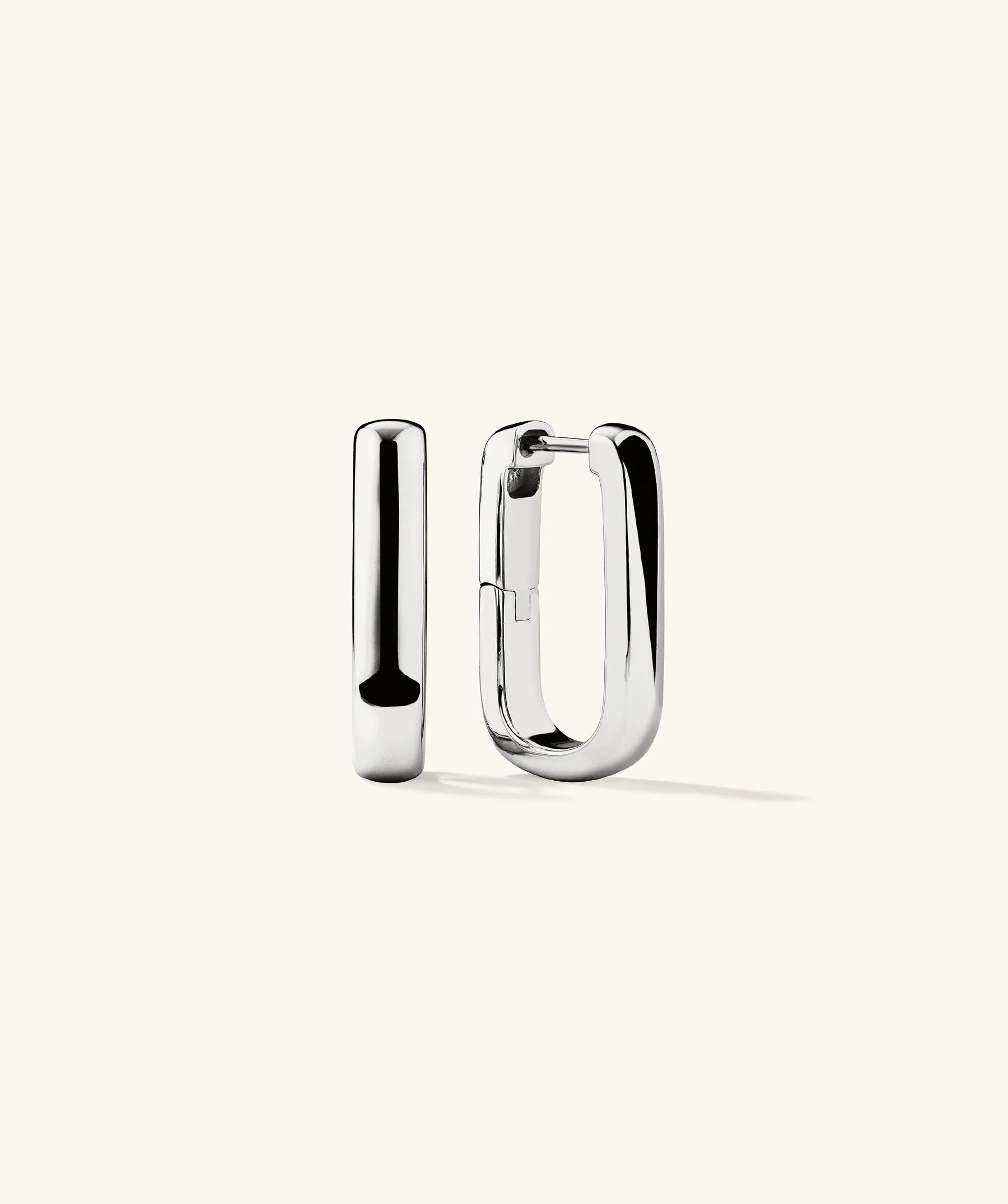 Chunky Large U Hoops | Mejuri Fine Crew