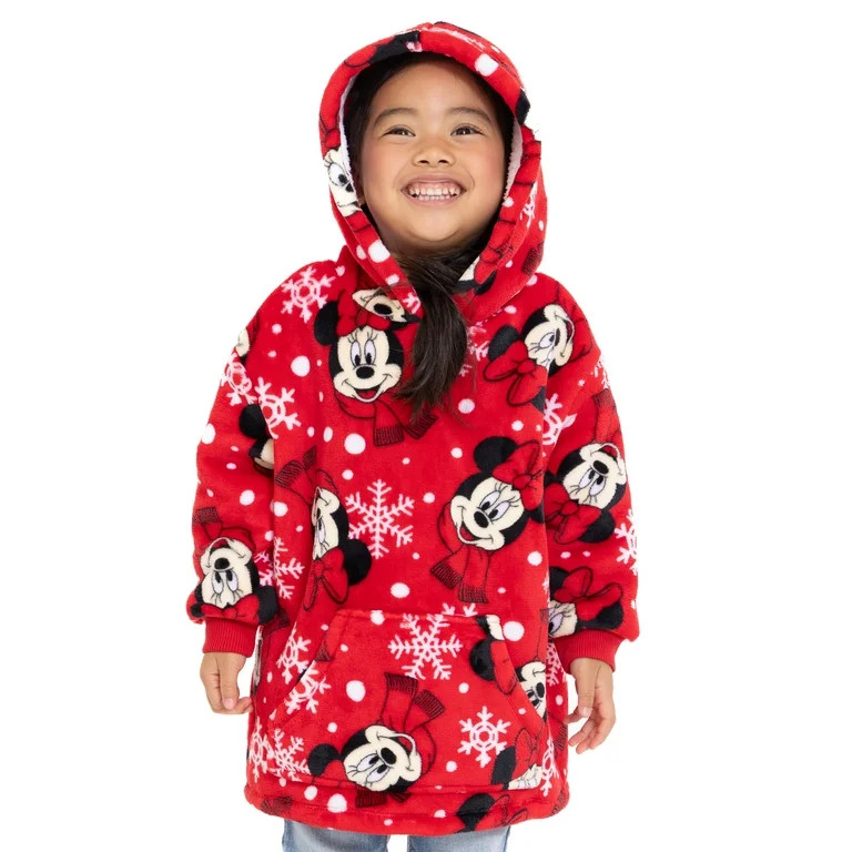 Minnie Mouse Toddler Girls Super Soft Snugit Hoodie, Sizes 12M-5T | Walmart (US)