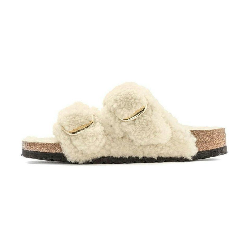 Birkenstock Arizona Big Buckle Shearling Narrow Fit 'Teddy Eggshell' EU 42 | Novelship