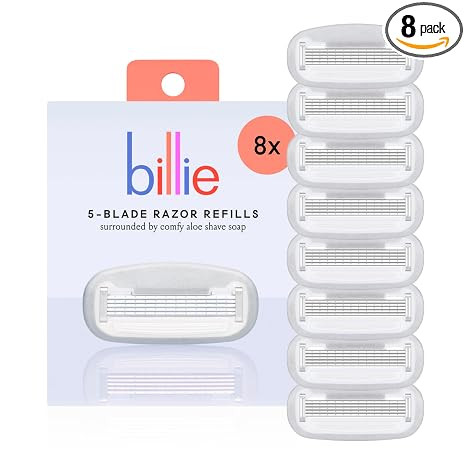 Billie Women’s Razor Refill Blades 5-Blade Cartridges - 8 count | Amazon (US)