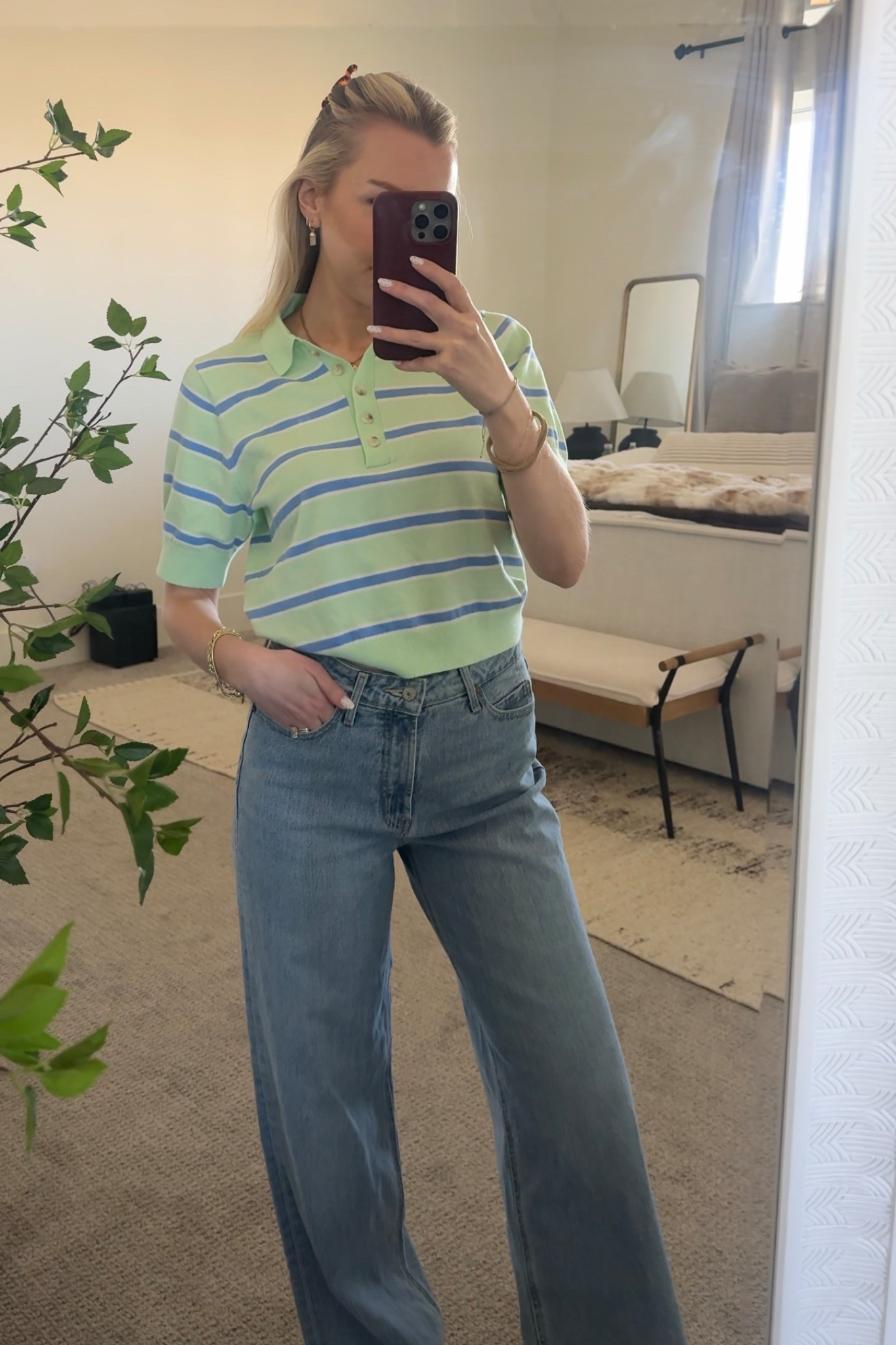 Old navy killing it right now! 🌷🌼 Wearing a M in the top & 4 in jeans. 

Old navy, old navy new arrivals, spring ootd, spring outfits, spring new arrivals, spring fashion, striped sweater, striped rugby polo, Easter outfit inspo

#LTKSeasonal #LTKootd #LTKSpringSale