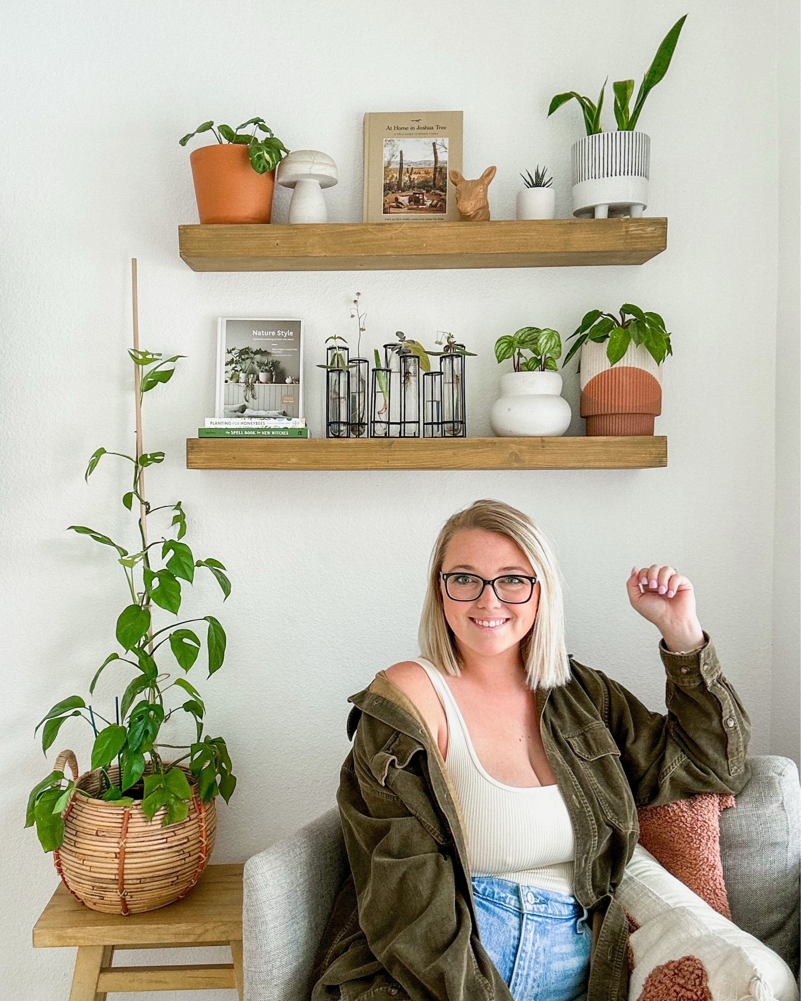 Propagation station on our master bedroom shelves / home decor / boho home style / plant styling 

#LTKFindsUnder50 #LTKHome #LTKFindsUnder100