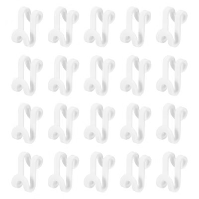 Unique Bargains Clothes Closet Space Saver ABS Extender Hanger Connector Hooks 30 Pcs Beige | Target