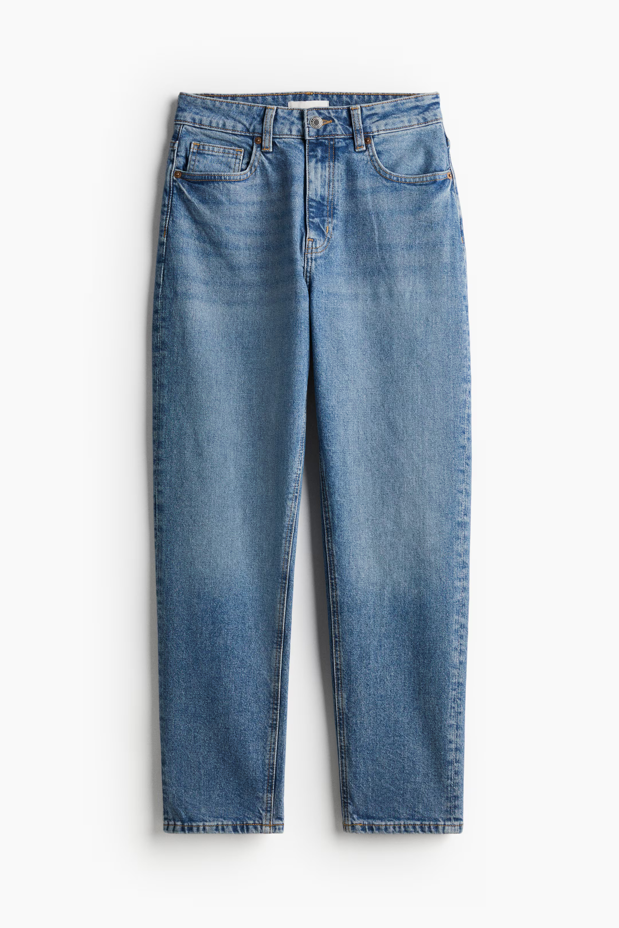 Tapered High-Waist Ankle Jeans - Denim blue - Ladies | H&M GB | H&M (UK, MY, IN, SG, PH, TW, HK)