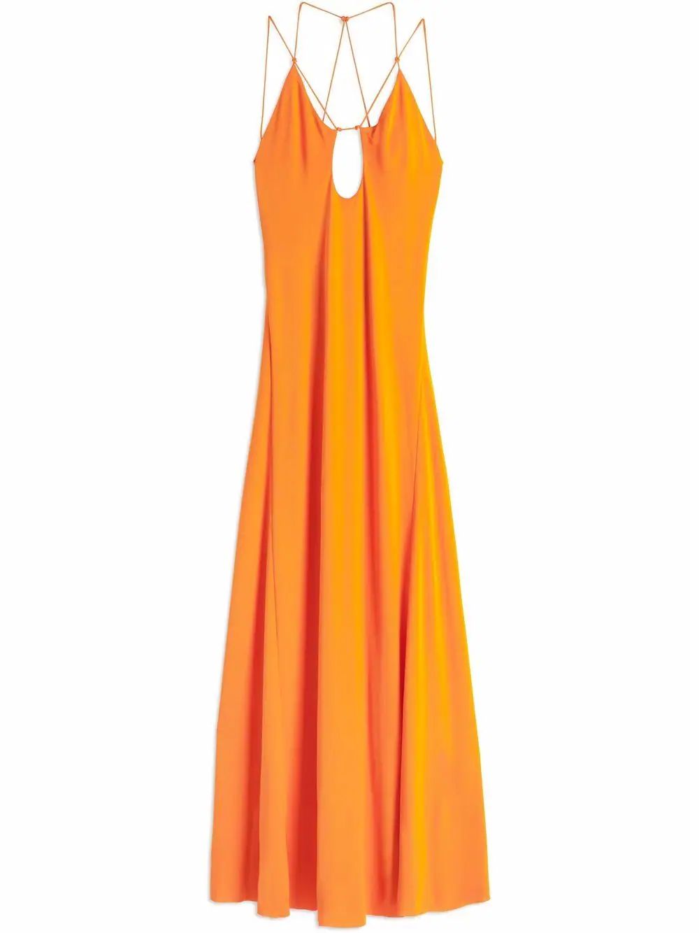 cut-out strappy floor length dress | Farfetch Global