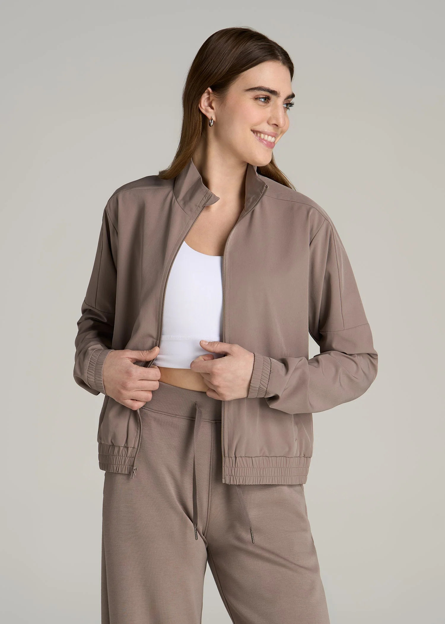 Layer Up Jacket for Tall Women in Portobello | American Tall