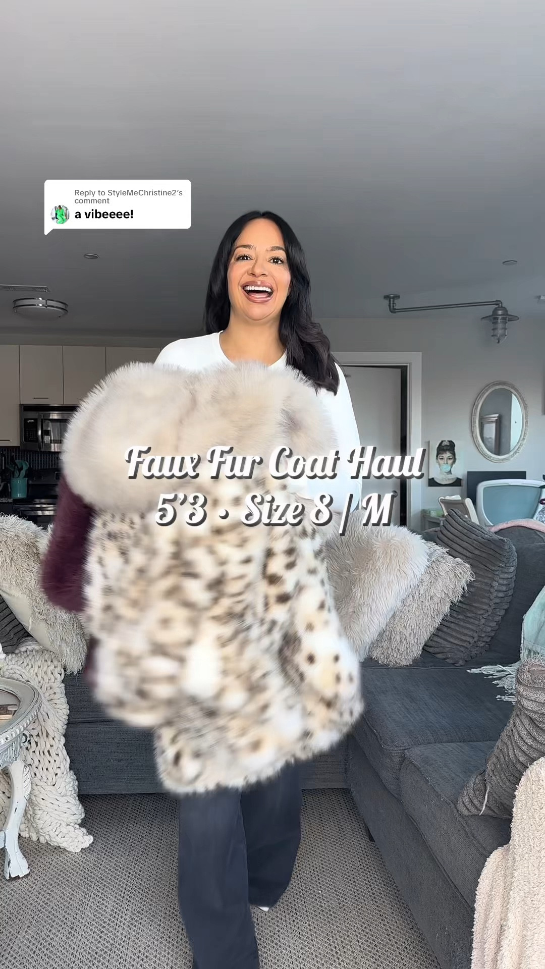 Faux Fur Coat Haul! All affordable and so cute. Must have winter coats this season 🤎

Sizing ⬇️

5’3 • 155 lbs
Size 8 / Medium
Bust: 34DDD
Waist: 28”
Hips: 43”
Wearing Size L in all 

fur jacket, fur coat, faux fur, coats, winter outfit, jeans, bodysuit, flare jeans 

#LTKOver40 #LTKStyleTip #LTKFindsUnder100