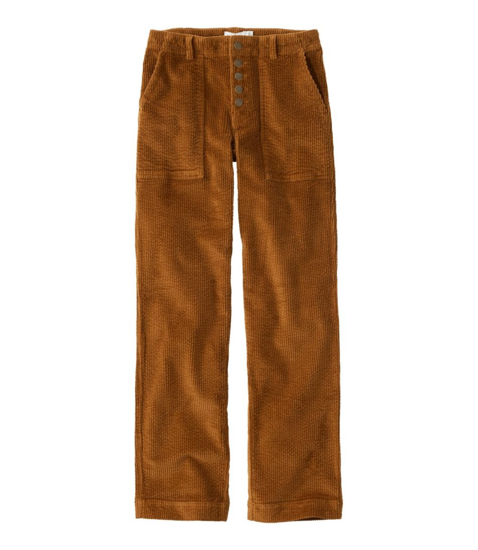 Women's Signature Utility Corduroy Pants, Mid-Rise Straight-Leg | L.L. Bean
