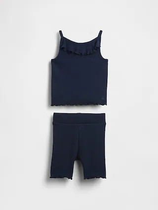 Baby & Toddler Ruffle Rib Outfit Set | Gap (US)